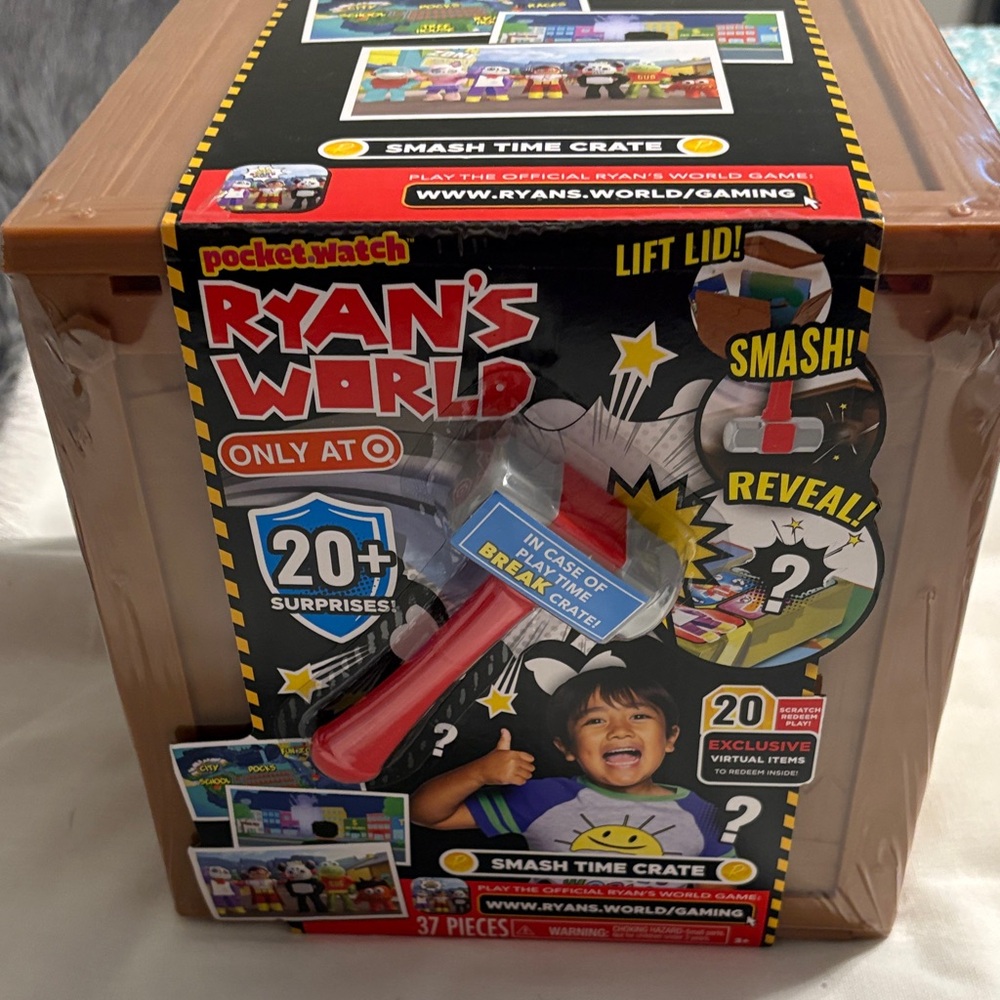 Ryan's World Smash Time Crate Playset - NEW - Never Opened